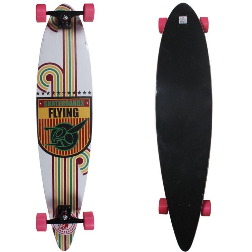 SKATE LONGBOARD MONTADO FLYING SPEED LINES - BRANCORASTA